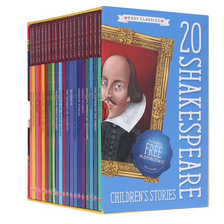 20 Shakespeare Easy Classics Childrens Stories The Complete Collection - Includes FREE (QR codes) - Age 7+ - Hardback