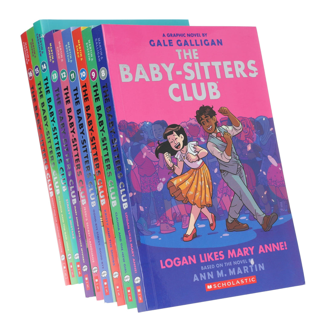 The Baby-Sitters Club Graphic Novels (Book 8-16) by Ann M. Martin: 9 Books Collection Set - Ages 8-12 - Paperback