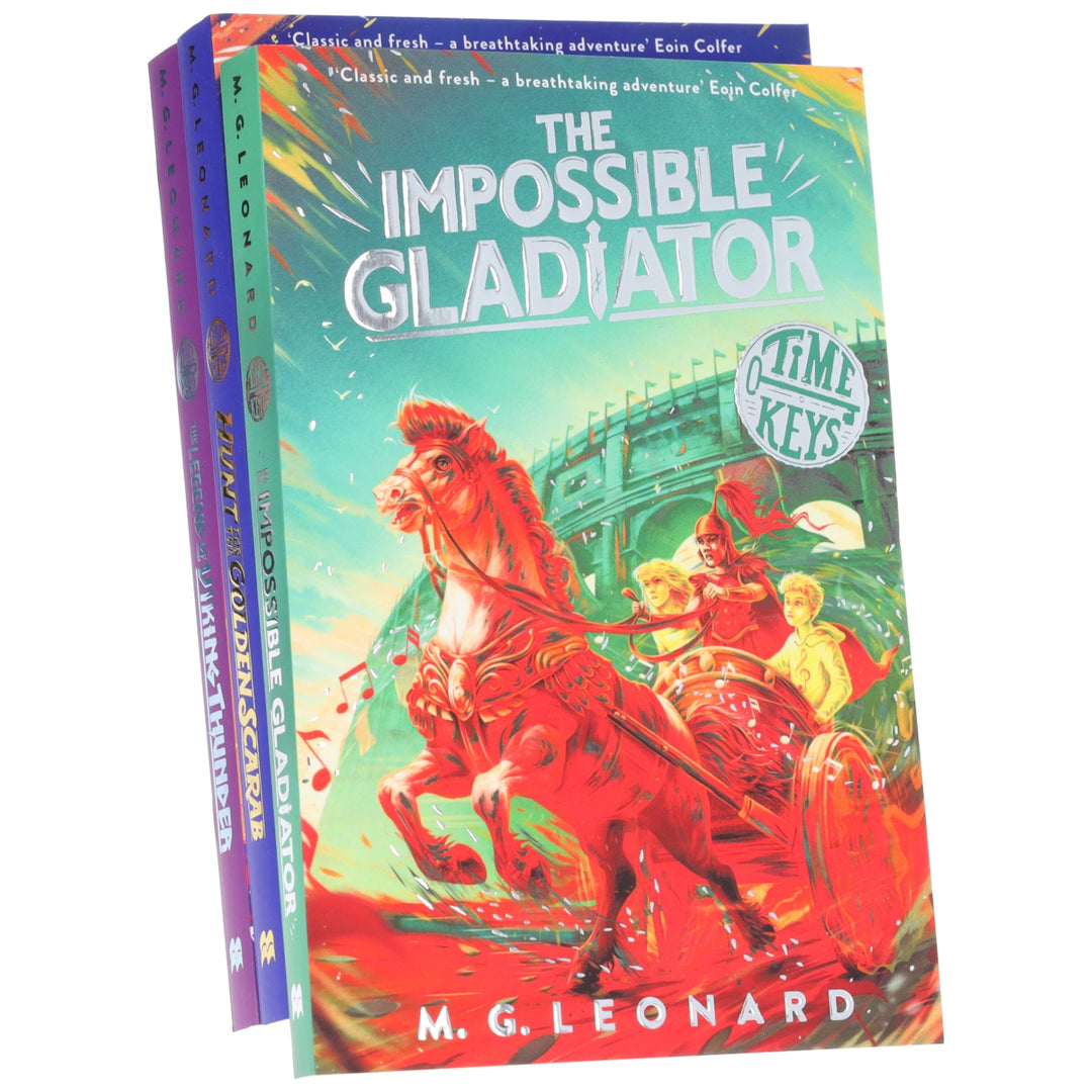 Time Keys Series by M. G. Leonard Illustrated 3 Books Collection Set - Ages 9-11 - Paperback