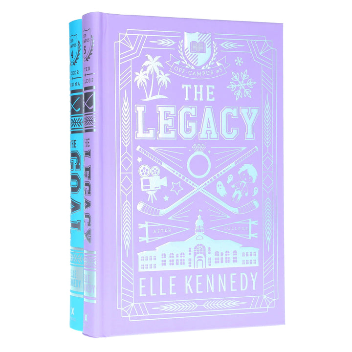 Off-Campus (Book 4&5) by Elle Kennedy 2 Books Collector's Edition Set - Fiction - Sprayed Edges Hardback