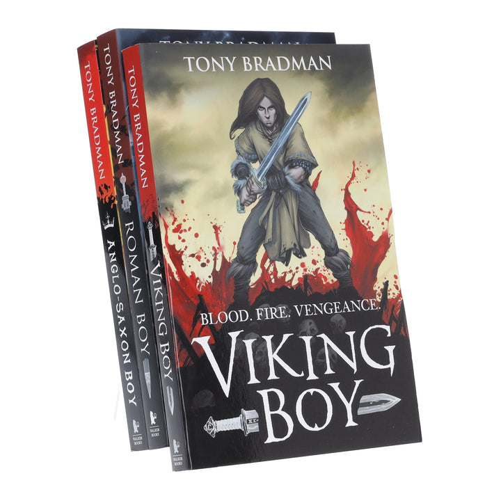Viking Boy Series by Tony Bradman Illustrated 3 Books Collection Set - Ages 9-12 - Paperback