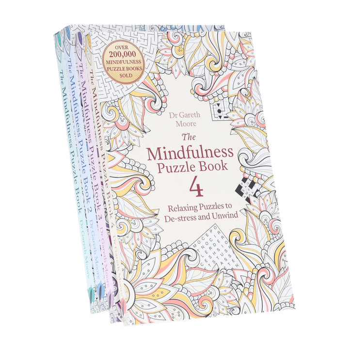 Mindfulness Puzzle Books by Dr Gareth Moore 4 Books Collection Set - Non Fiction - Paperback