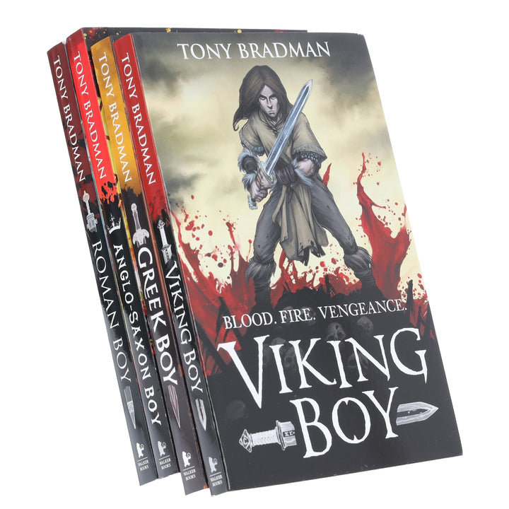Viking Boy Series by Tony Bradman 4 Books Collection Set - Ages 9-12 - Paperback