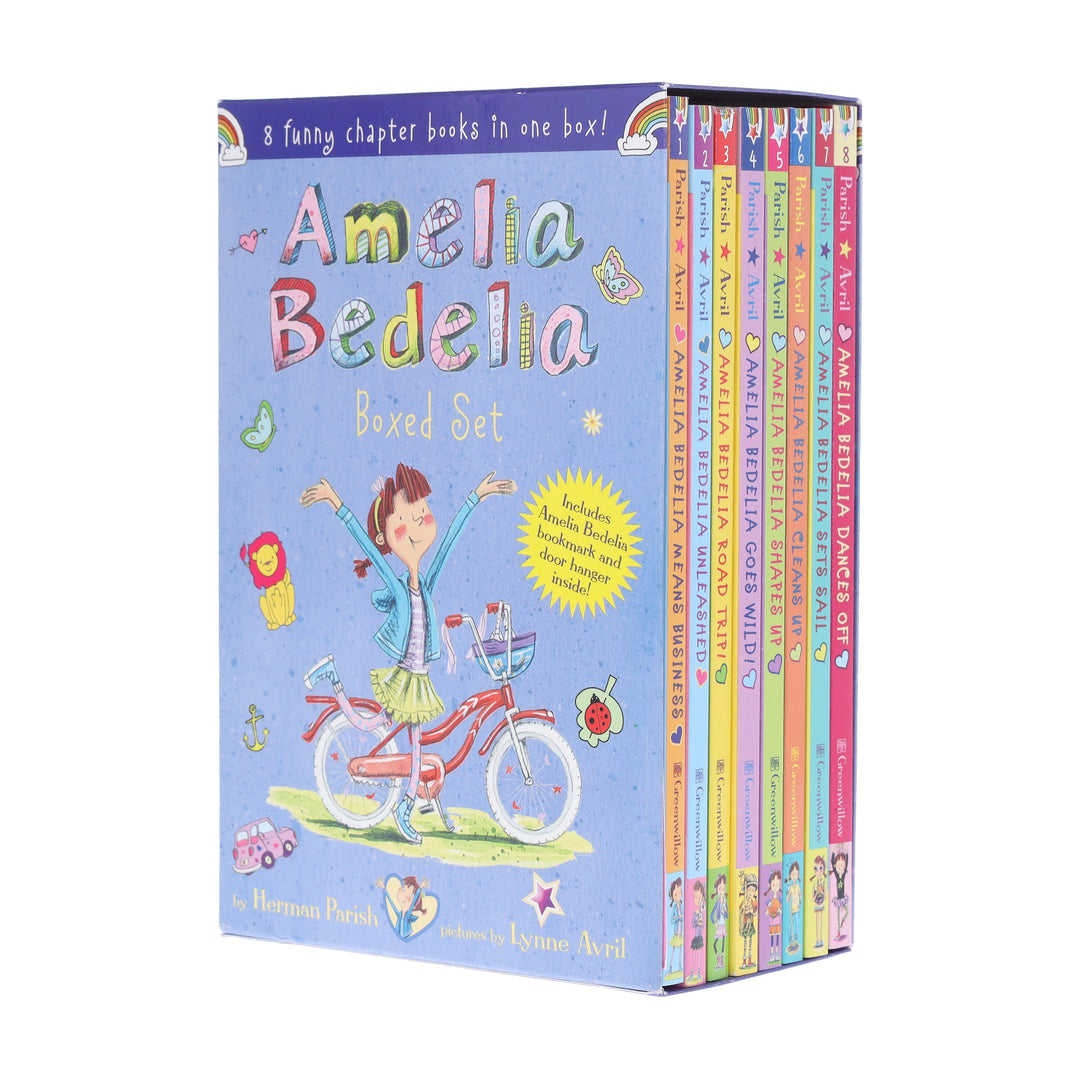 Amelia Bedelia Funny Chapter Books by Herman Parish Illustrated 8 Books Collection Box Set - Ages 6-10 - Paperback