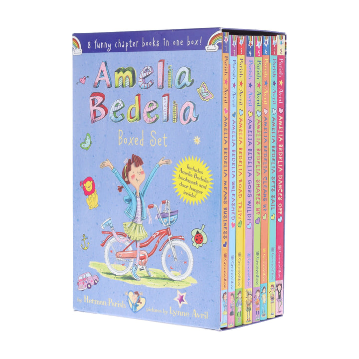 Amelia Bedelia Funny Chapter Books by Herman Parish Illustrated 8 Books Collection Box Set - Ages 6-10 - Paperback