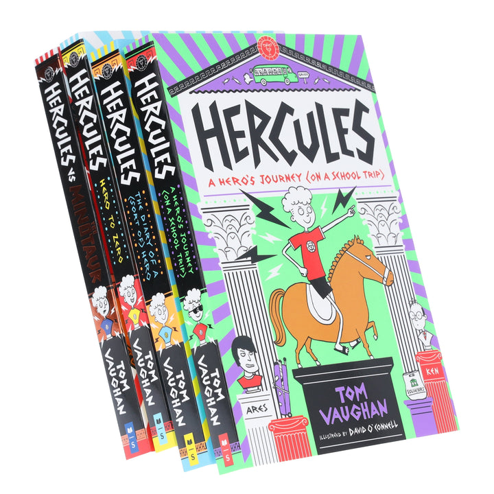 Hercules Series by Tom Vaughan Illustrated 4 Books Collection Set - Ages 8-12 - Paperback