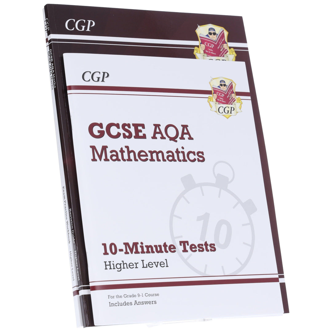 CGP GCSE Maths AQA Higher Level Exam Guide 3 Books Collection Set (Includes Online Edition, Videos & Quizzes)- Paperback
