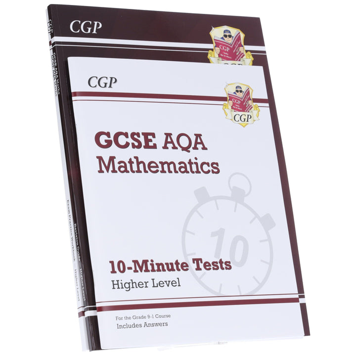 CGP GCSE Maths AQA Higher Level Exam Guide 3 Books Collection Set (Includes Online Edition, Videos & Quizzes)- Paperback