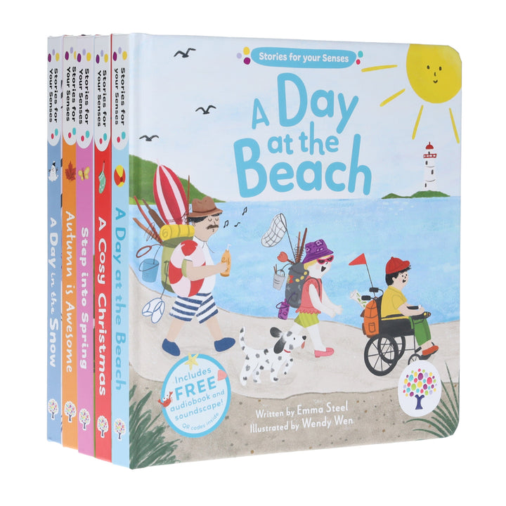 Stories for Your Senses Series by Emma Steel Illustrated 5 Books Collection Set - Ages 3-5 - Board Book