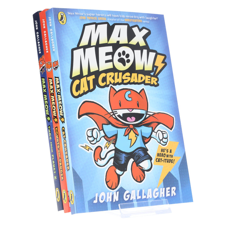Max Meow Series By John Gallagher 3 Graphic Novels Set - Ages 5-10 - Paperback