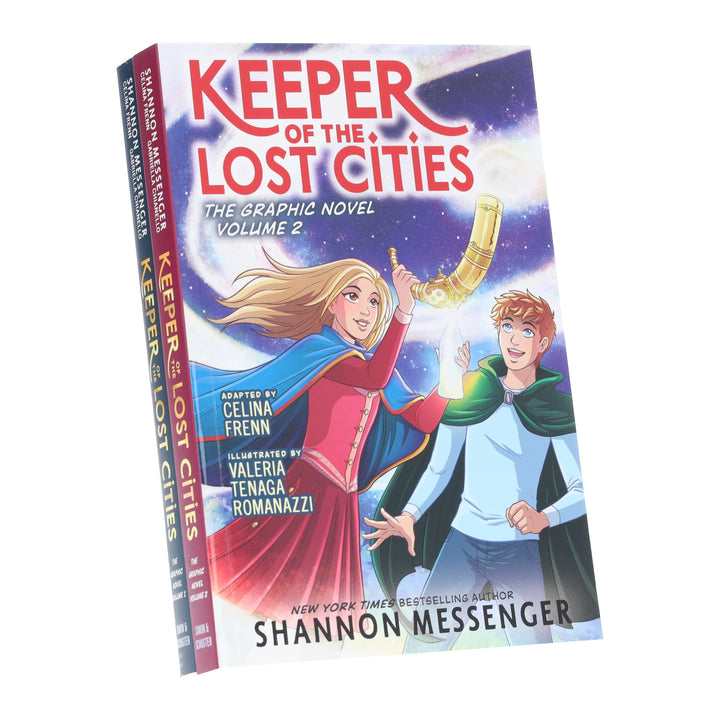 Keeper of the Lost Cities Series by Shannon Messenger 2 Books Graphic Novels Set - Ages 9+ - Paperback