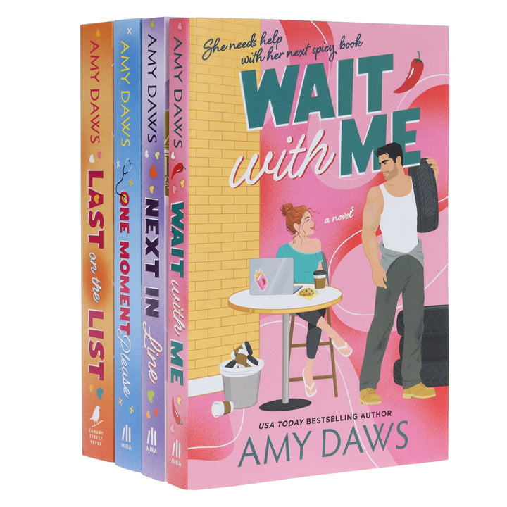Wait With Me Series by Amy Daws 4 Book Sprayed Edges Collection Set - Fiction - Paperback