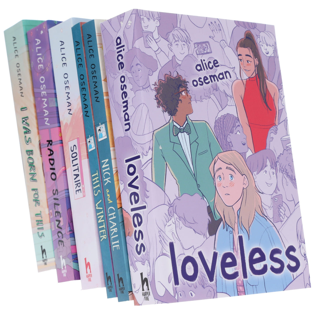 Alice Oseman Collection (Solitaire, Radio Silence, I Was Born For This, Loveless, Nick and Charlie, This Winter) 6 Books Box Set - Ages 13+ - Paperback