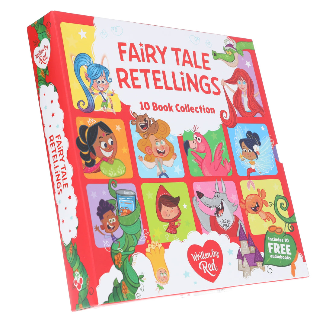 Fairytale Retellings 10 Picture Books Collection Box Set By Red - Ages 7-9 - Paperback (Includes 10 Free Audiobook!)
