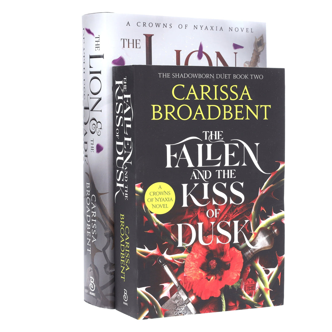 The Lion and the Deathless Dark & The Fallen and the Kiss of Dusk by Carissa Broadbent (Crowns of Nyaxia Book 4 & 5) Collection 2 Books Set - Fiction - Paperback/Hardback