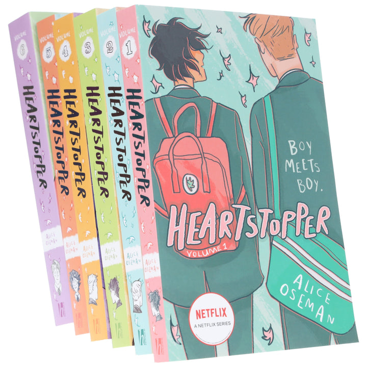 Heartstopper (Vol 1-6) by Alice Oseman 6 Books Collection Set - Ages 13+ - Paperback