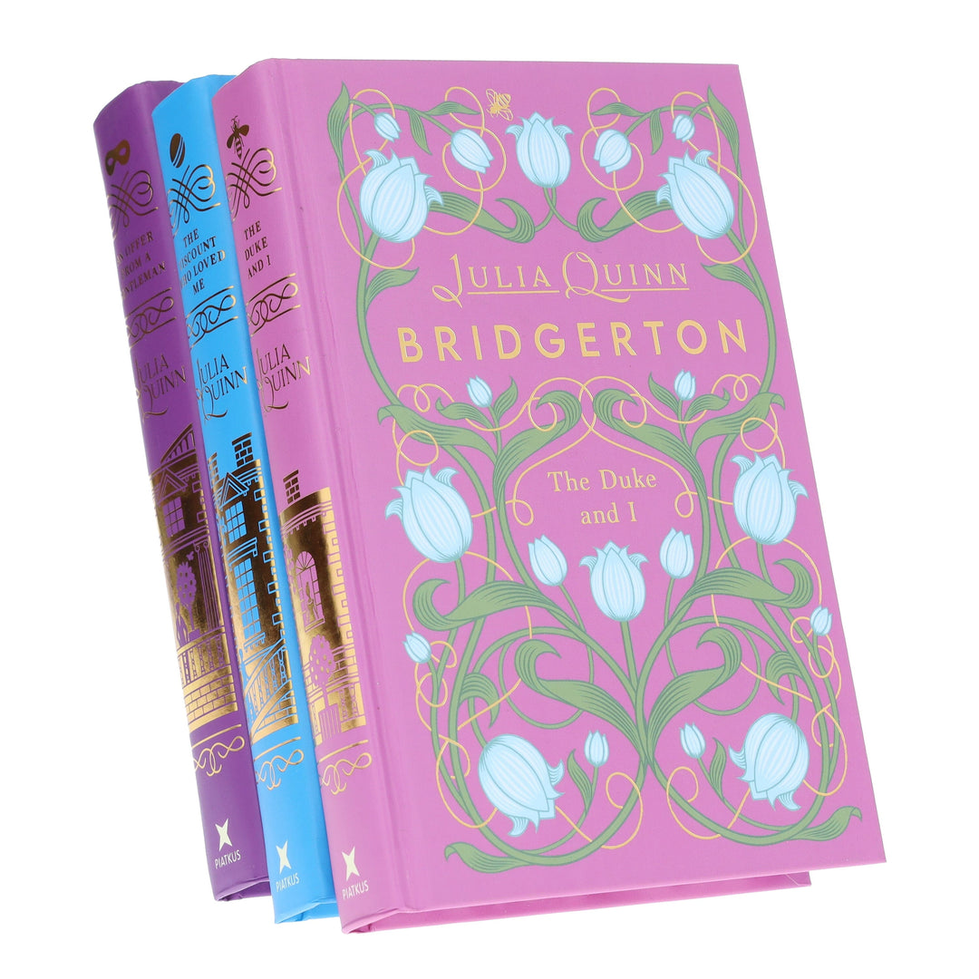Bridgertons Series by Julia Quinn 3 Books Collector's Edition Set - Fiction - Sprayed Edges Hardback