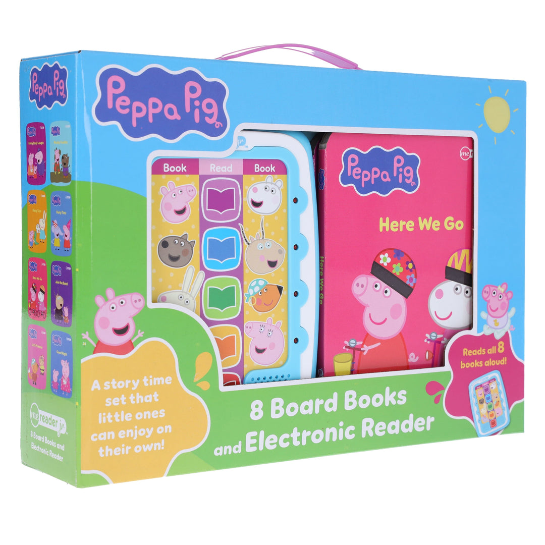 Peppa Pig - Electronic Me Reader Jr and 8 Look and Find Sound Book Library - Ages 2+ - Board Book
