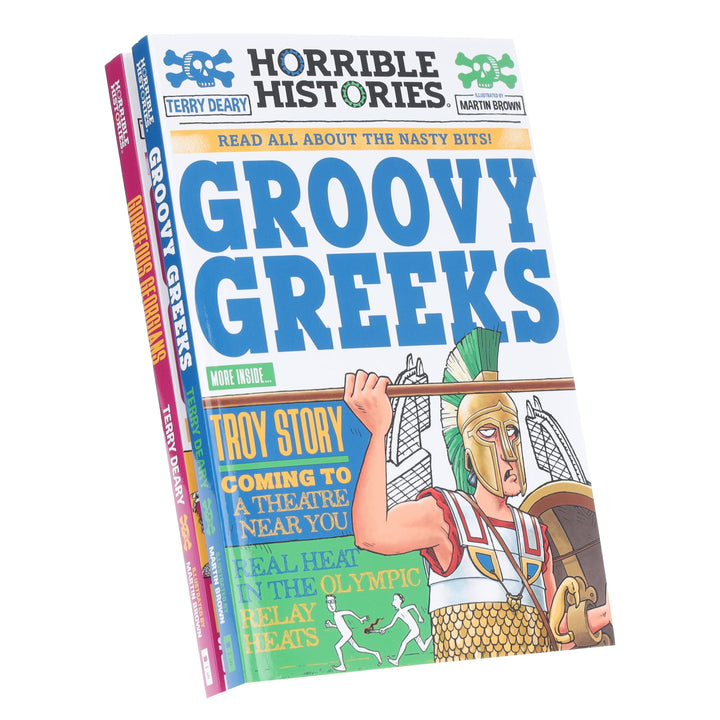 Horrible Histories (Newspaper Edition) by Terry Deary 2 Books Collection Set - Ages 8-12 - Paperback