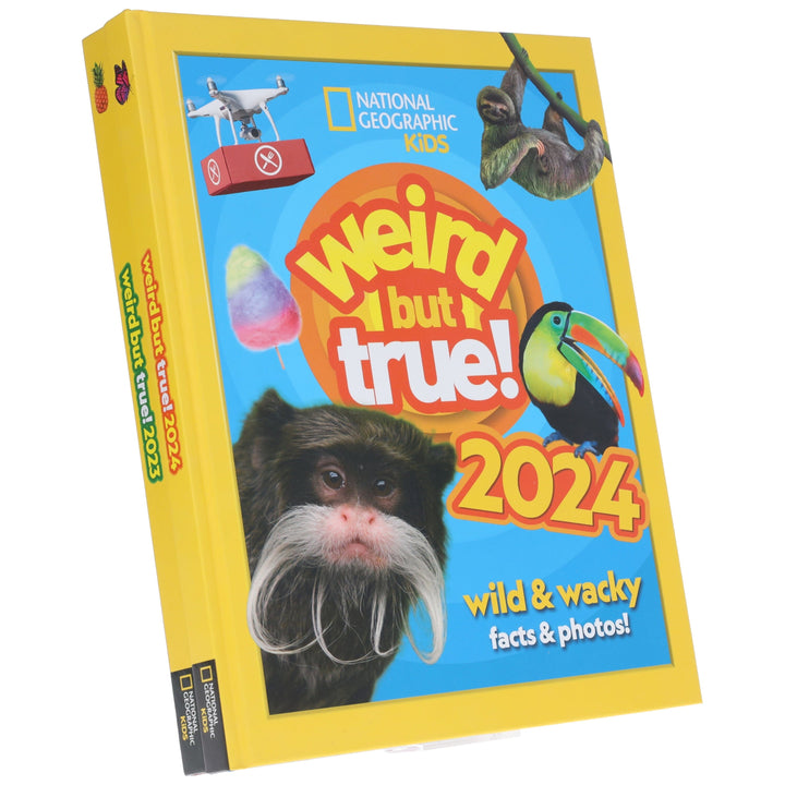 Weird but true! 2023 & 2024: wild and wacky, facts and photos! by National Geographic Kids 2 Books Collection Set - Ages 7-10 - Hardback