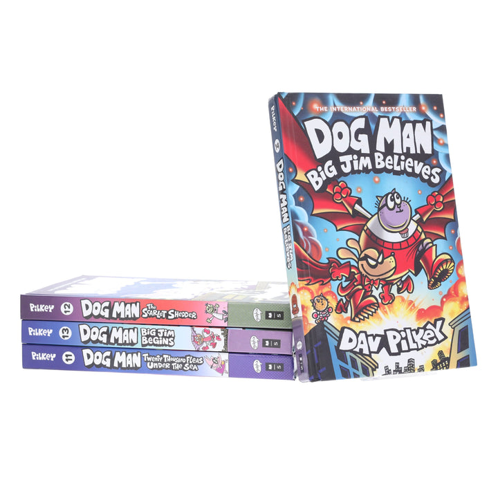 Dog Man Series by Dav Pilkey (Book 11-14) Collection 4 Books Set - Ages 7+ - Hardback