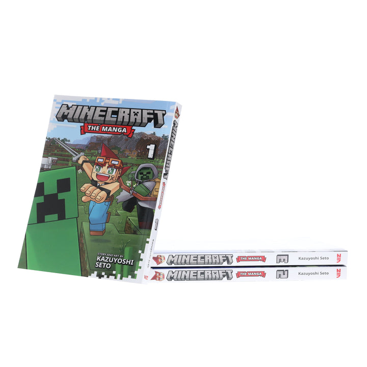 Minecraft: The Manga (Volume 1-3) by Kazuyoshi Seto 3 Books Collection Set - Ages 7-12 - Paperback