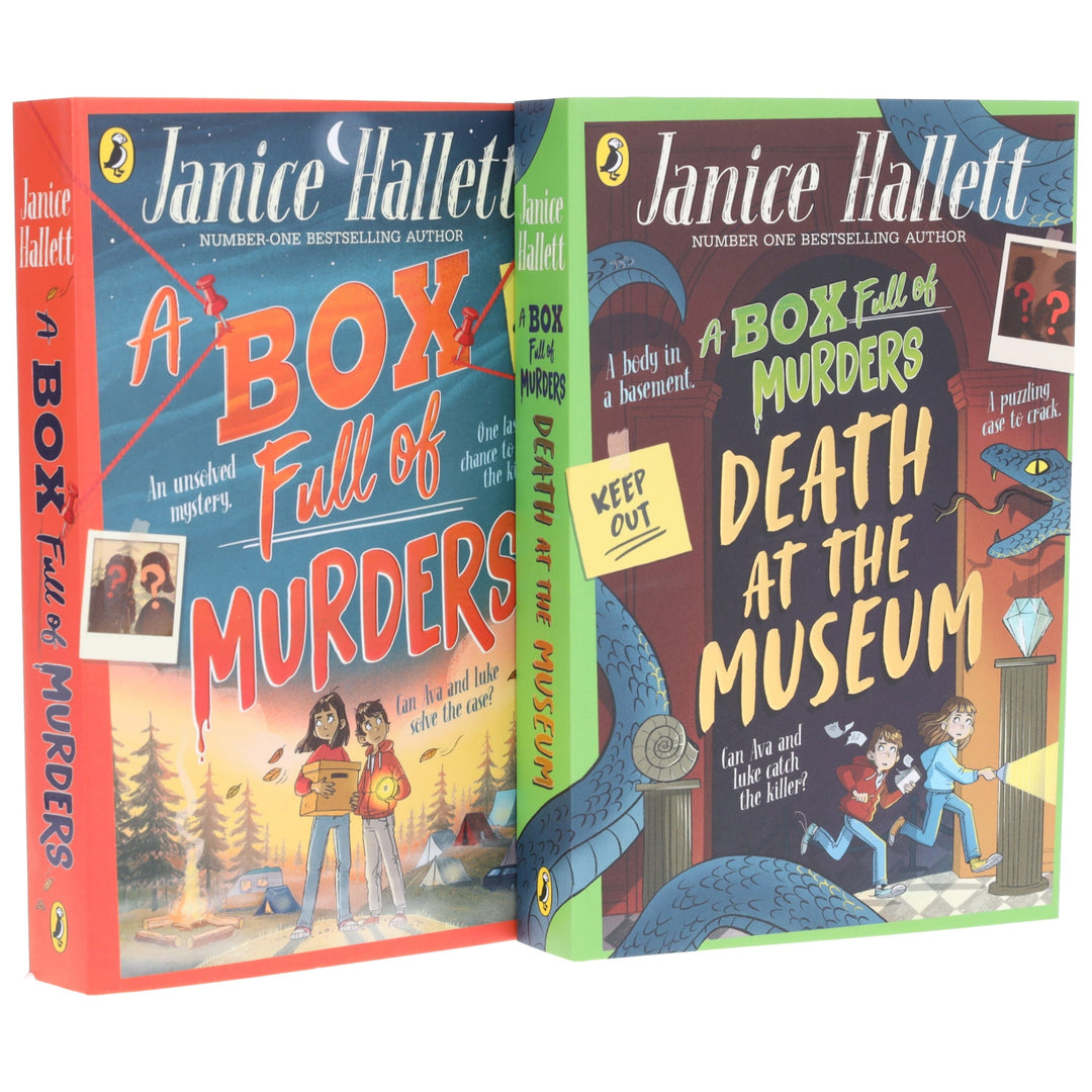 A Box Full of Murders Series by Janice Hallett Illustrated 2 Books Collection Set - Ages 9+ - Paperback