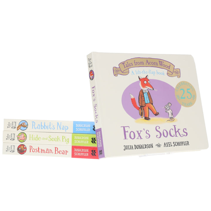 Tales From Acorn Wood Series by Julia Donaldson (A lift-the-flap book) 4 Books Collection Set - Ages 2+ - Board Book