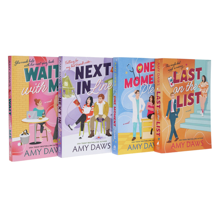 Wait With Me Series by Amy Daws 4 Book Sprayed Edges Collection Set - Fiction - Paperback