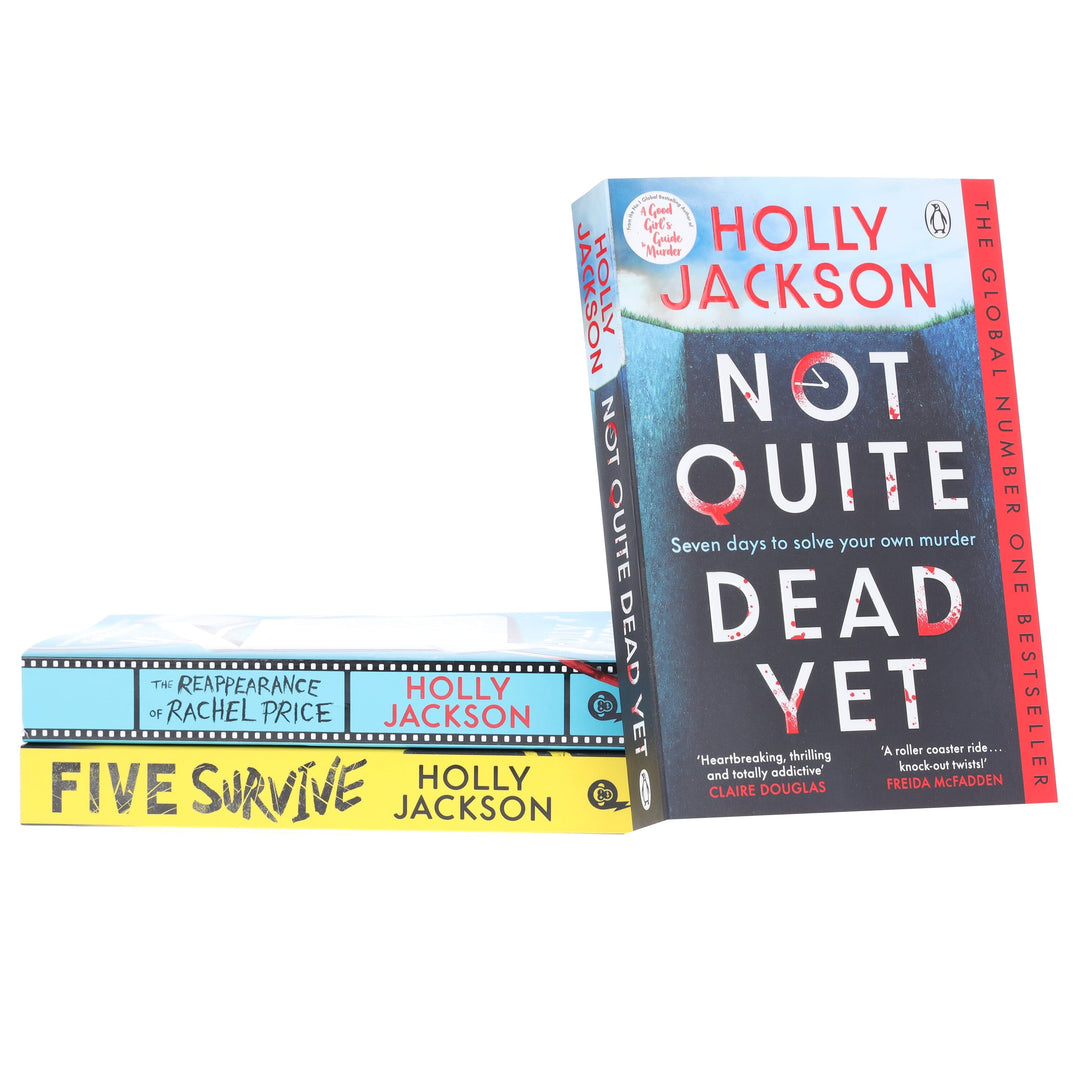 Holly Jackson's (Five Survive, The Reappearance of Rachel Price & Not Quite Dead Yet) 3 Books Collection Set - Fiction - Paperback