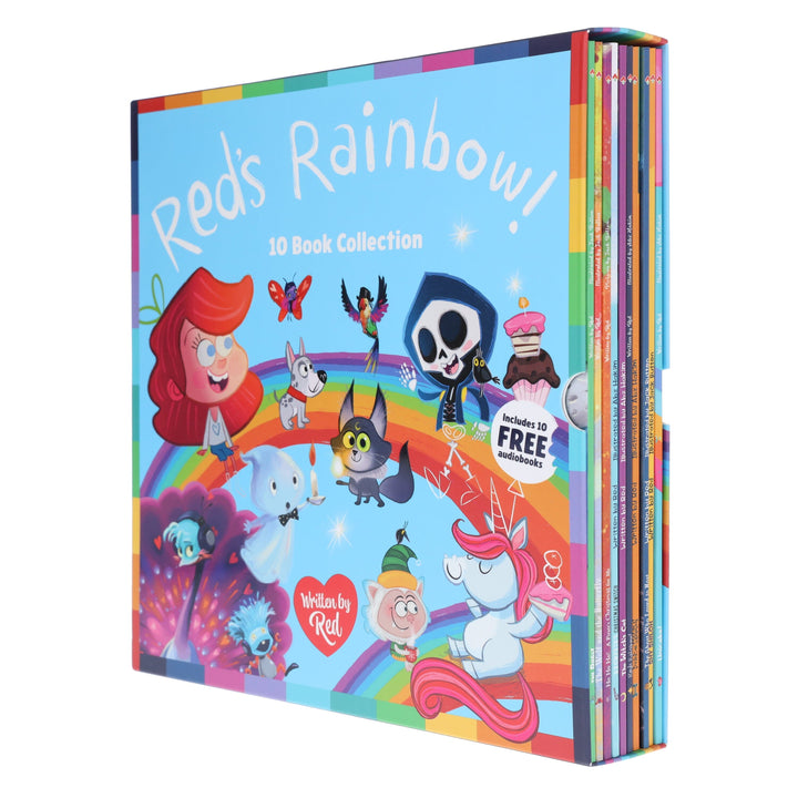 Red's Rainbow Collection Illustrated 10 Books Box Set - Ages 3+ - Paperback (Includes 10 Free Audiobook)