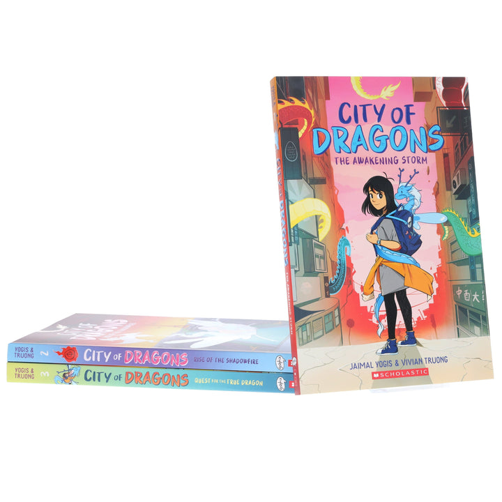 City of Dragons by Jaimal Yogis & Vivian Truong 3 Graphic Novels Collection Set - Ages 8-12 - Paperback