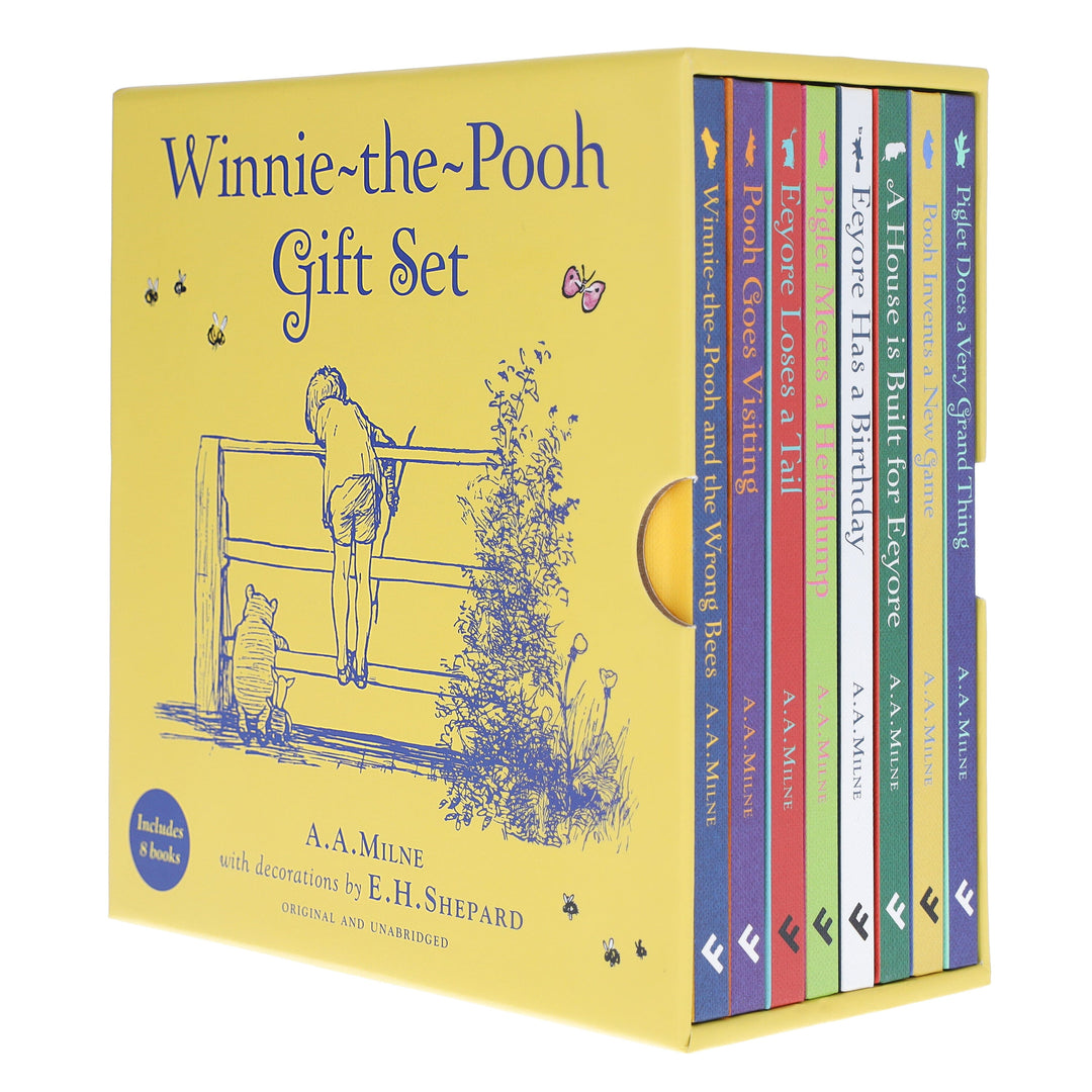 Classic Winnie-the-Pooh Illustrated 8 Books Gift Box Set by A. A. Milne - Ages 5+ - Hardback