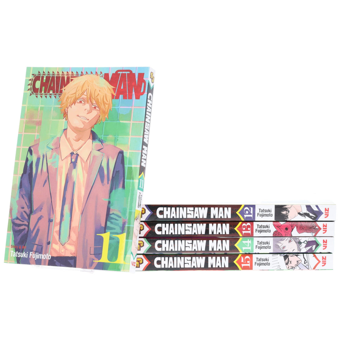 Chainsaw Man Volume 11-15 by Tatsuki Fujimoto: 5 Books Collection Set - Manga - Paperback