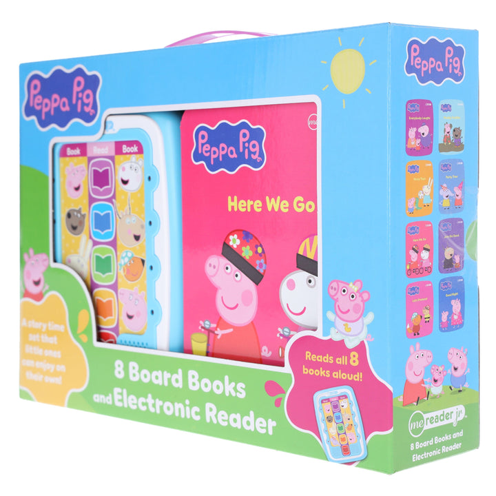 Peppa Pig - Electronic Me Reader Jr and 8 Look and Find Sound Book Library - Ages 2+ - Board Book