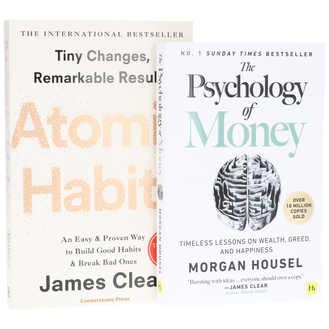 Atomic Habits by James Clear and The Psychology of Money by Morgan Housel: 2 Books Collection Set - Non Fiction - Paperback