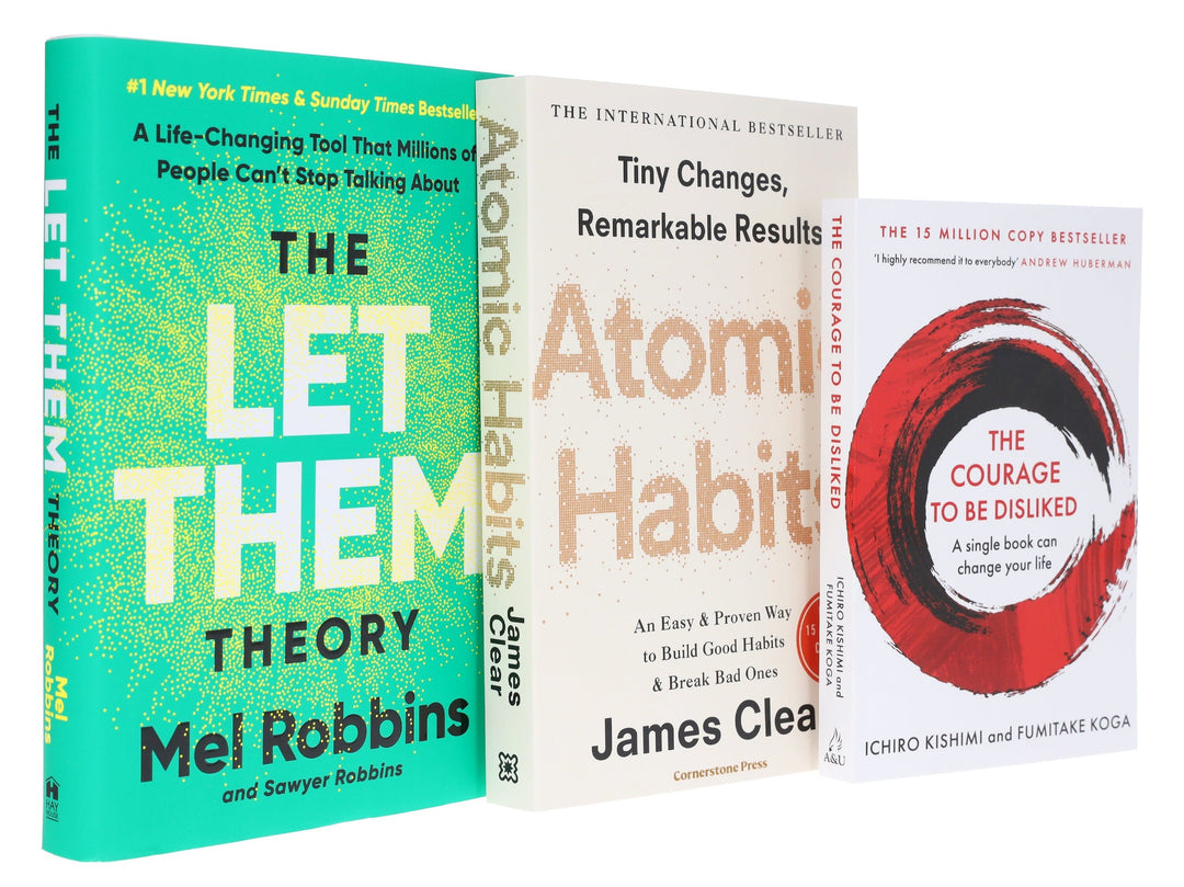 The Let Them Theory, Atomic Habits & The Courage To Be Disliked 3 Books Collection Set - Non Fiction - Paperback/Hardback