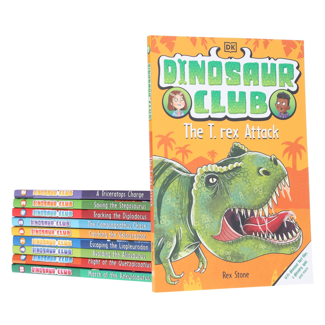 Dinosaur Club Series by Rex Stone (Book 1-10) Collection 10 Books Set - Age 5-7 - Paperback