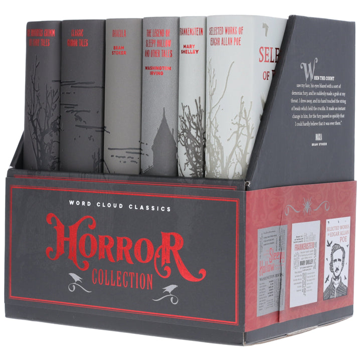 Word Cloud Classics: Horror Collection by Various 6 Books Collection Box Set - Fiction - Paperback/Flexibound
