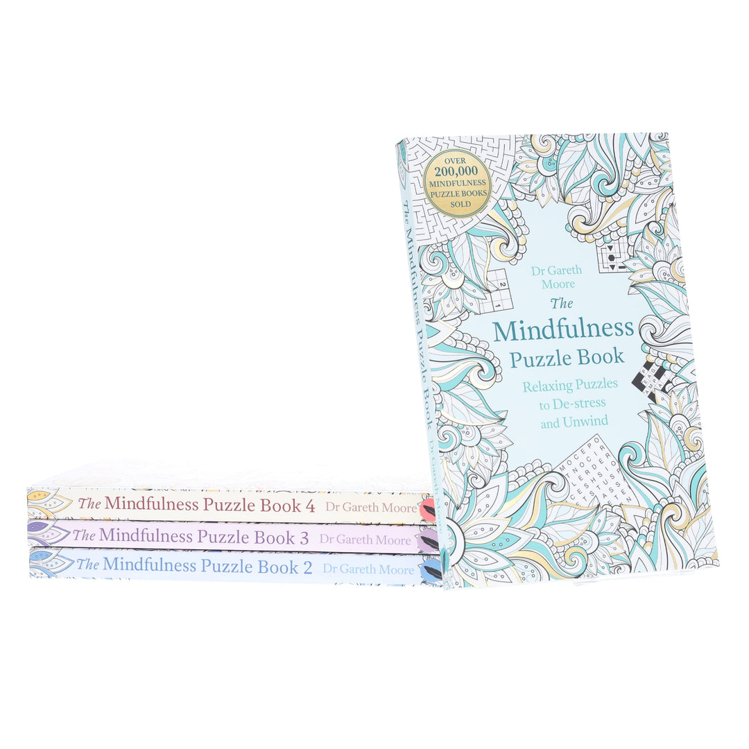 Mindfulness Puzzle Books by Dr Gareth Moore 4 Books Collection Set - Non Fiction - Paperback