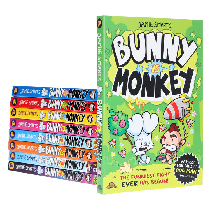 Bunny vs Monkey Series By Jamie Smart 9 Books Collection Set - Ages 7-9 - Paperback