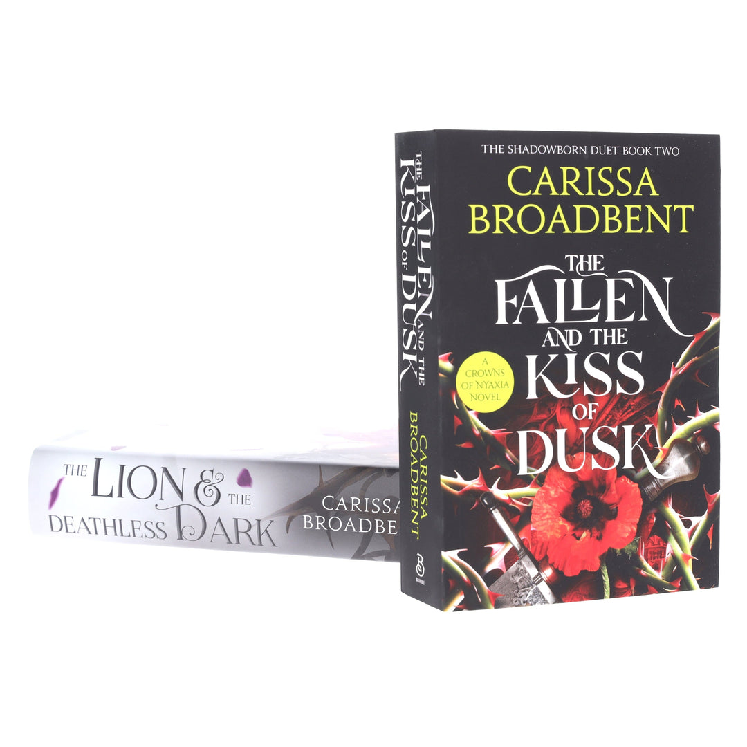The Lion and the Deathless Dark & The Fallen and the Kiss of Dusk by Carissa Broadbent (Crowns of Nyaxia Book 4 & 5) Collection 2 Books Set - Fiction - Paperback/Hardback