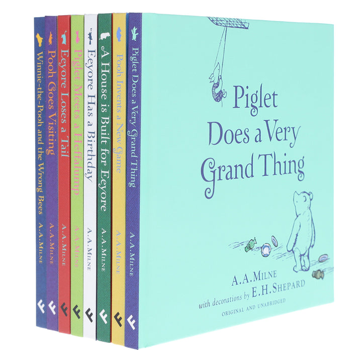 Classic Winnie-the-Pooh Illustrated 8 Books Gift Box Set by A. A. Milne - Ages 5+ - Hardback