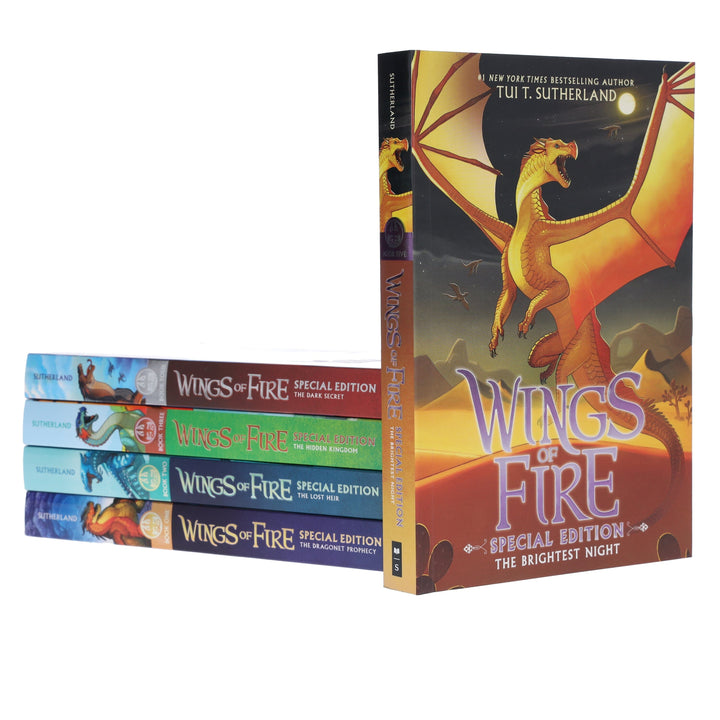 Wings of Fire by Tui T. Sutherland 5 Books Special Edition Box Set - Ages 9-14 - Paperback (Sprayed Edges)