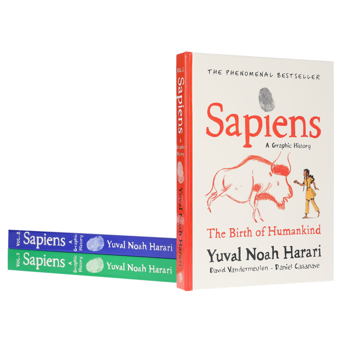 Sapiens: A Graphic History Collection by Yuval Noah Harari 3 Books Set - Non Fiction - Hardback