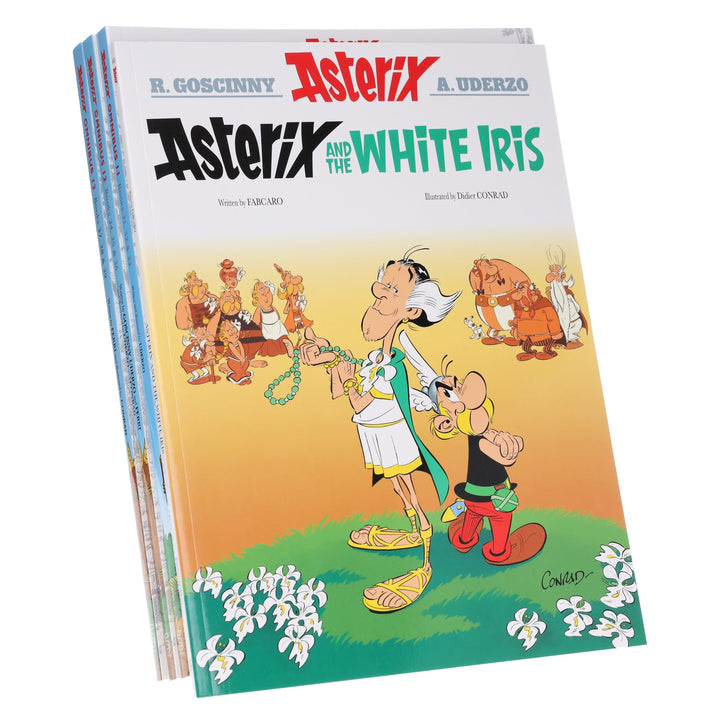 Asterix Omnibus 11-13 (Book 31-40) Graphic Novels by Goscinny & Uderzo: (3 Books in 1) 4 Books Collection Set - Ages 6-11 - Paperback