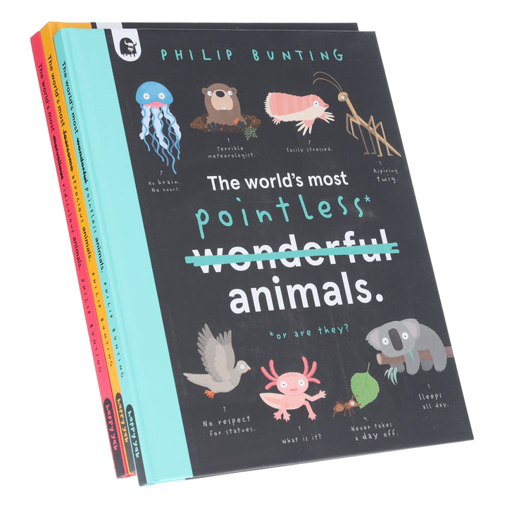 The World’s Most Pointless Animals by Philip Bunting 3 Books Collection Set - Ages 5-7 - Hardback