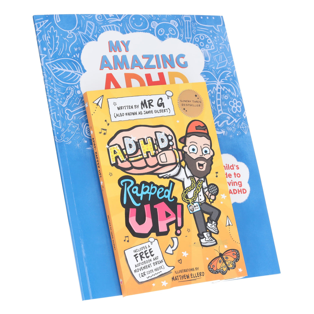 My Amazing ADHD Brain & ADHD: Rapped Up! 2 Books Collection Set by Emily Snape & Jamie Gilbert - Ages 4+ - Paperback