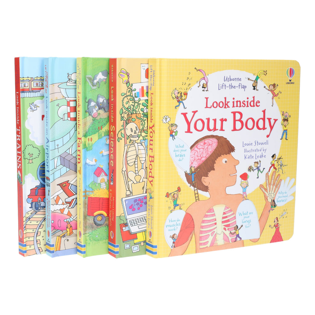 新品☆Usborne Look Insideシリーズ 仕掛け英語絵本6冊セット♪ Usborne Look Inside 6 Books Collection Set Look Inside Farm Space