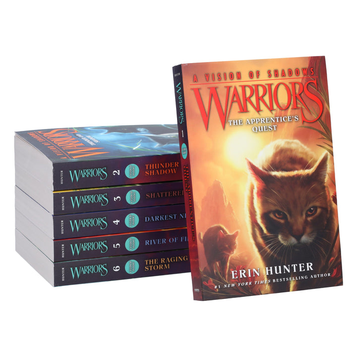 Warrior Cats: Series 5 A Vision of Shadows By Erin Hunter 6 Books Collection Set - Ages 8+ - Paperback 9-14 HarperCollins Publishers